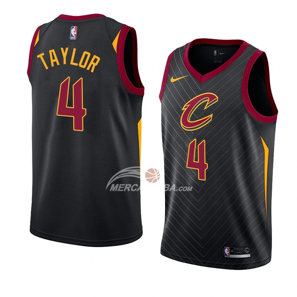 Maglia Cleveland Cavaliers Isaiah Taylor Statement 2018 Nero
